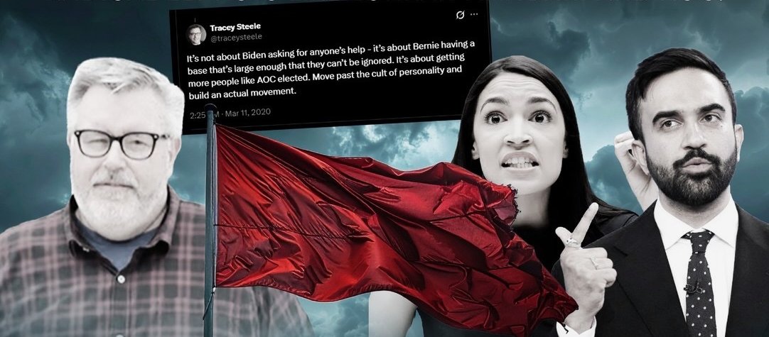 Tracey Steele, his March 11, 2020 post calling for more people like AOC to be elected, a red flag, AOC and Zohran Mamdani